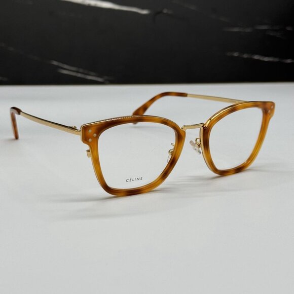 NEW CL50002U 055 CELINE EYEGLASSES WOMEN LIGHT HAVANA EYEWEAR CELINE CL 50002U - Picture 10 of 12